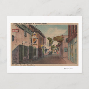 St. Augustine, Florida - Uitzicht van St. George S Briefkaart
