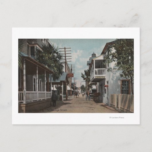 St. Augustine, Florida - Uitzicht van St. George S Briefkaart (Voorkant)