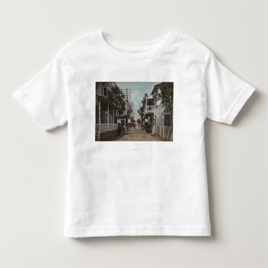 St. Augustine, Florida - Uitzicht van St. George S Kinder Shirts (Voorkant)