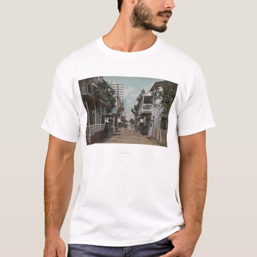 St. Augustine, Florida - Uitzicht van St. George S T-shirt (Voorkant)