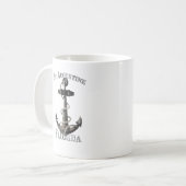 St. Augustine Florida Vacation Nautical Anchor Sai Koffiemok (Voorkant links)