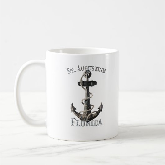 St. Augustine Florida Vacation Nautical Anchor Sai Koffiemok (Links)