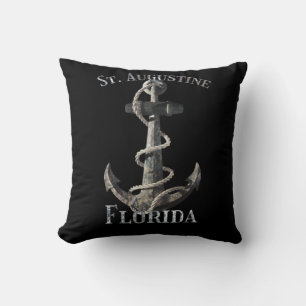 St. Augustine Florida Vacation Nautical Anchor Sai Kussen