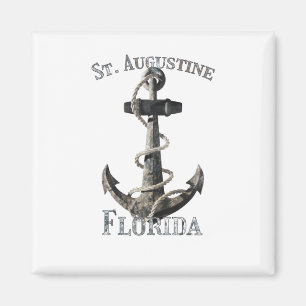 St. Augustine Florida Vacation Nautical Anchor Sai Magneet