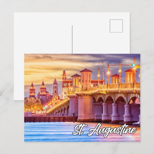 St. Augustine, Florida, Verenigde Staten Briefkaart (Voorkant / Achterkant)
