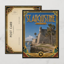 St. Augustine Florida Vintage Art Deco Gouden Tijd