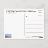 St. Augustine, Florida, VS Briefkaart (Achterkant)
