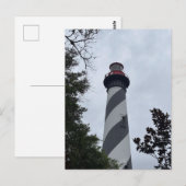 St. Augustine Florida Vuurtoren Briefkaart (Voorkant / Achterkant)