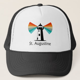 St. Augustine Florida Vuurtoren Regenboog Trucker Pet