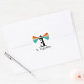St. Augustine Florida Vuurtoren Regenboog Vierkante Sticker (Envelop)