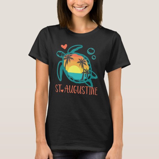 St Augustine Florida Zee Turtle T-shirt (Voorkant)