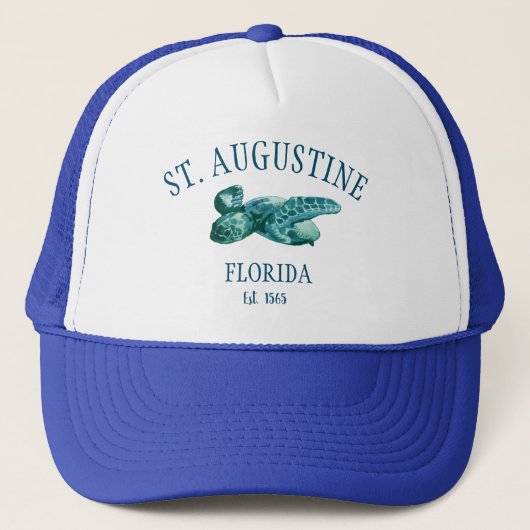 St Augustine Florida Zee Turtle Trucker Pet (Voorkant)