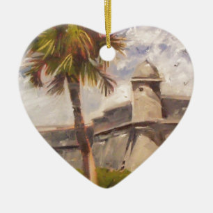 St. Augustine Fort - Castillo de san Marcos Keramisch Ornament