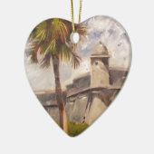 St. Augustine Fort - Castillo de san Marcos Keramisch Ornament (Links)