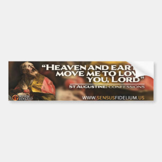 St Augustine "Heaven & Earth Move Me" Sticker