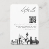 St Augustine Huwelijk Moderne Details QR Code Informatiekaartje (Voorkant)