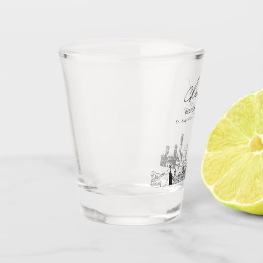 St. Augustine Huwelijksgunst Gepersonaliseerde Pro Shot Glas (Links)