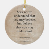 St. Augustine Keramisch Ornament (Voorkant)