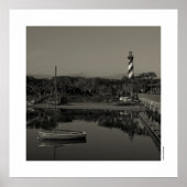 St. Augustine Lighthouse Early Morning Poster (Voorkant)