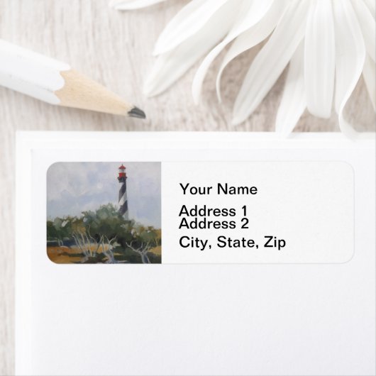 St. Augustine Lighthouse Etiket (Insitu)