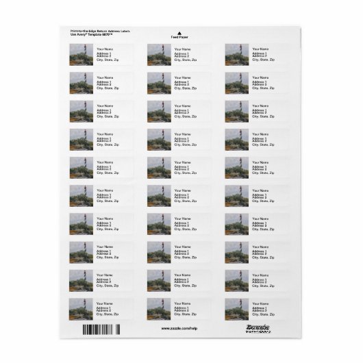 St. Augustine Lighthouse Etiket (Full Sheet)