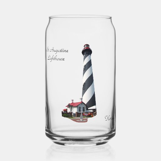 St. Augustine Lighthouse kan glas (Voorkant)