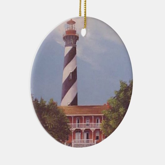St. Augustine Lighthouse Keramisch Ornament (Rechts)