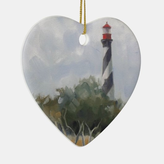 St. Augustine Lighthouse Keramisch Ornament (Rechts)