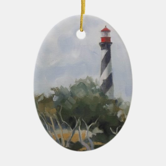 St. Augustine Lighthouse Keramisch Ornament (Voorkant)