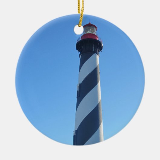 St Augustine Lighthouse op een Keramisch Ornament (Voorkant)