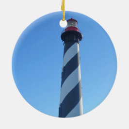St Augustine Lighthouse op een Keramisch Ornament
