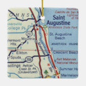 St Augustine  Map Keramisch Ornament (Achterkant)