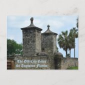 St. Augustine Oude Stadspoorten Historisch Florida Briefkaart (Voorkant)