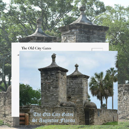 St. Augustine Oude Stadspoorten Historisch Florida Briefkaart