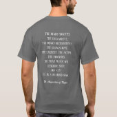St. Augustine Quote Baard T-shirt met afbeelding (Achterkant)