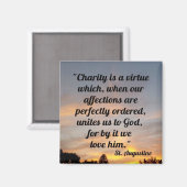 St. Augustine Quote Magneet (Voorkant / Achterkant)