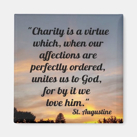 St. Augustine Quote Magneet (Voorkant)