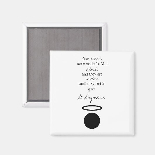 St. Augustine Quote Magnet (Voorkant / Achterkant)