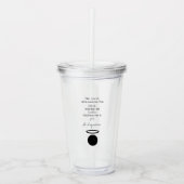 St. Augustine Quote Tumbler Acryl Drinkbeker (Voorkant)