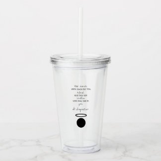 St. Augustine Quote Tumbler Acryl Drinkbeker