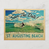 St Augustine Save the Date Surfing Aankondigingskaart (Voorkant)