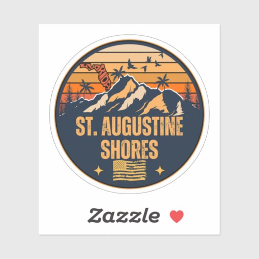St. Augustine Shores, Florida Sticker (Vel)