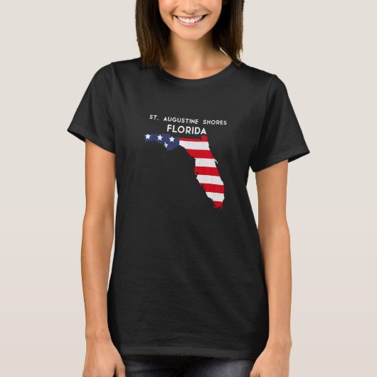 St Augustine Shores Florida USA State America Trav T-shirt (Voorkant)