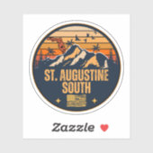 St. Augustine South, Florida Sticker (Vel)