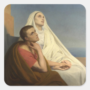 St. Augustine & St. Monica Vierkante Sticker