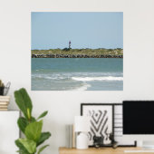 ST. AUGUSTINE UITZICHT VAN VILANO BEACH POSTER (Thuiskantoor)