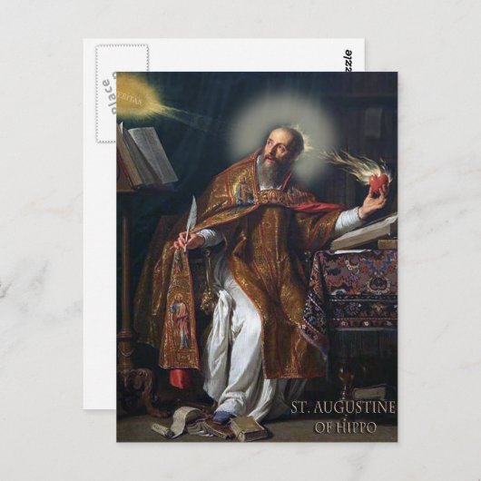 ST AUGUSTINE VAN HIPPO BRIEFKAART (Voorkant / Achterkant)
