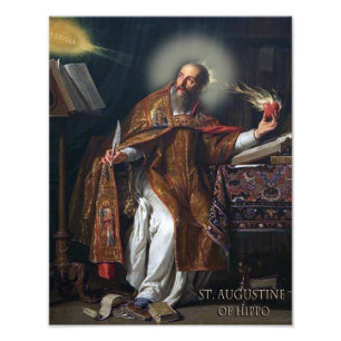 ST AUGUSTINE VAN HIPPO FOTO AFDRUK