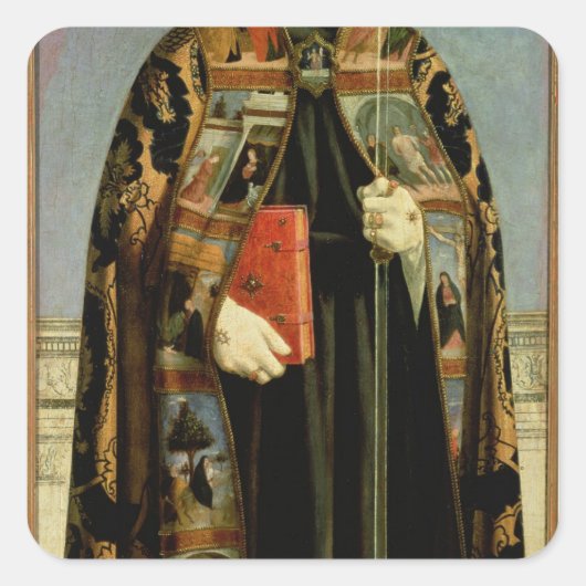 St. Augustine Vierkante Sticker (Voorkant)
