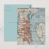 St Augustine Vintage Kaart Ansichtkaart (Voorkant / Achterkant)